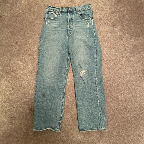 Levi’s Ribcage Straight Ankle Jeans Women’s Size 28 - Picture 3 of 15